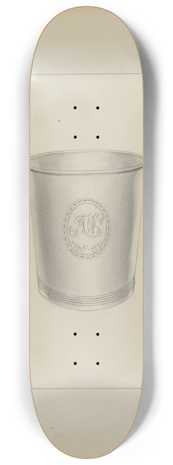 Michael Fenga - Silver Beaker 8.25 inch art skate deck