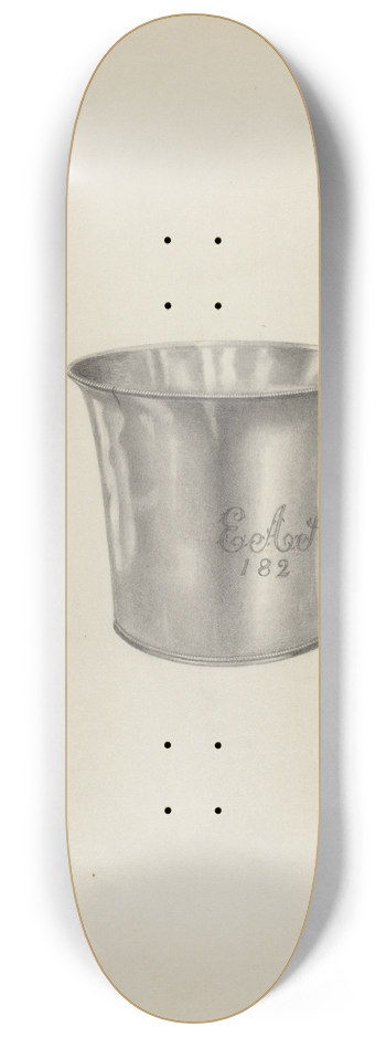 Michael Fenga - Silver Beaker 8.25 inch art skate deck
