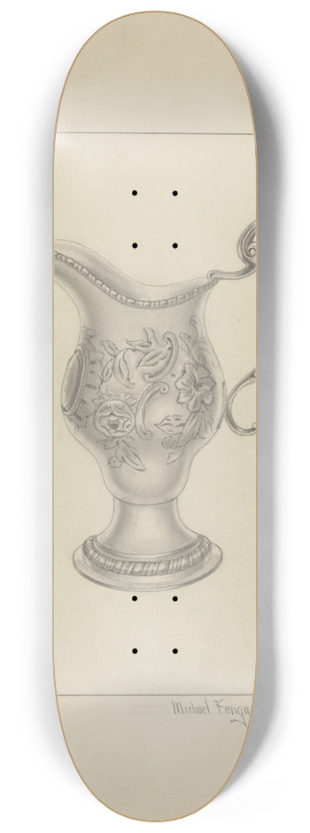 Michael Fenga - Silver Creamer 8.25 inch art skate deck