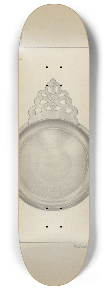 Michael Fenga - Silver Porringer 8.25 inch art skate deck