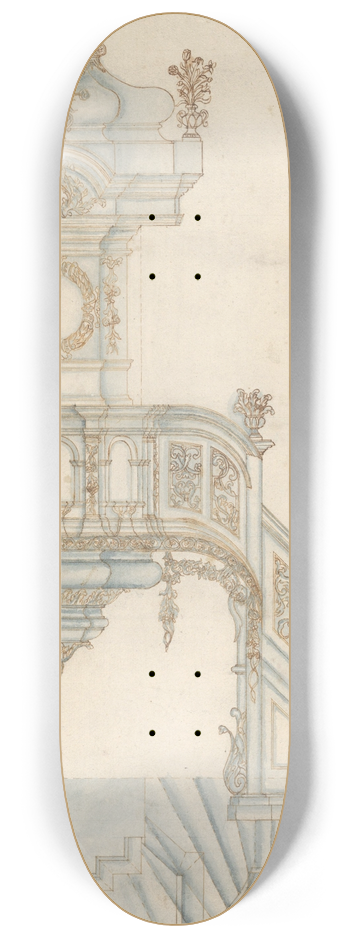 Michael Furtner the Elder - Design for a Pulpit 8.25 inch art skate deck