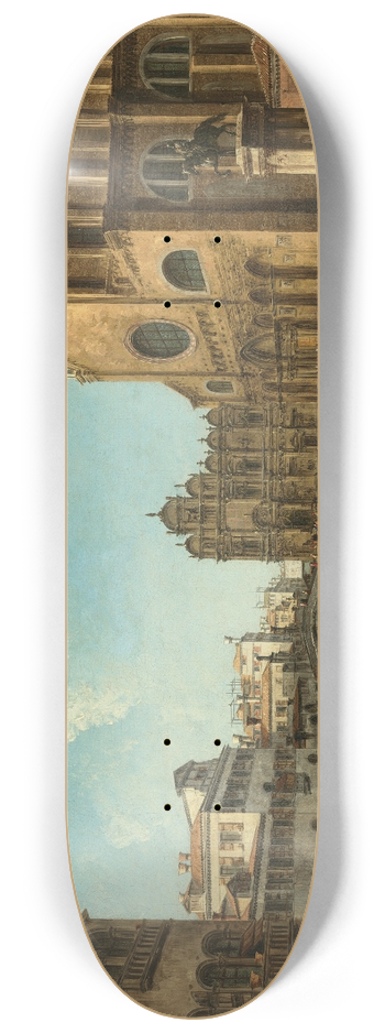 Michele Marieschi - Campo San Giovanni e Paolo, Venice 8.25 inch art skate deck