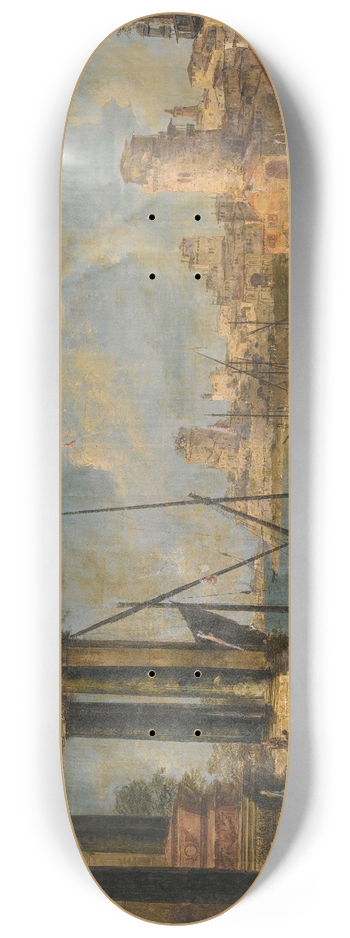 Michele Marieschi - Venice, A Capriccio View OfThe Lagoon 8.25 inch art skate deck