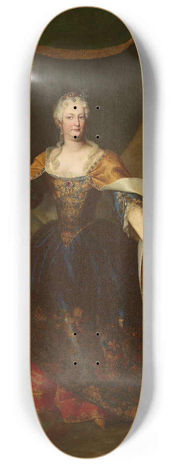 Johann Gottfried Auerbach - Elisabeth Christine von Braunschweig-Wolfenbttel 8.25 inch art skate deck