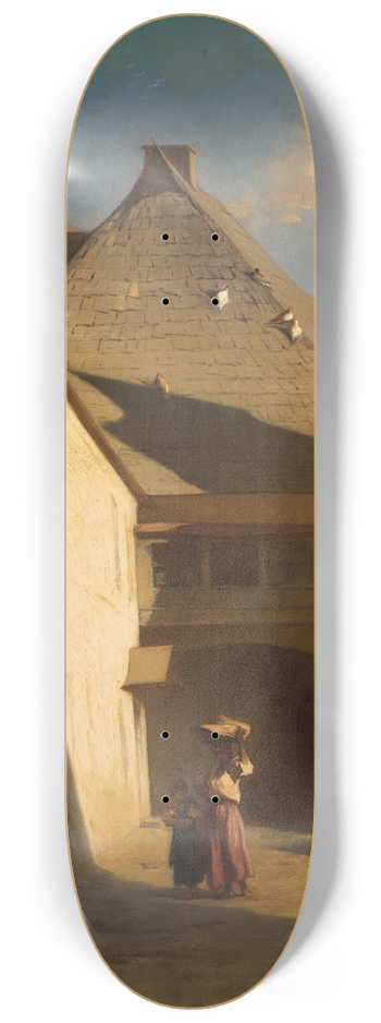 Johann Gualbert Raffalt - Ungarischer Bauernhof 8.25 inch art skate deck