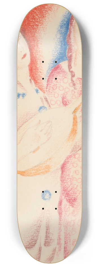 Mikul Galanda - Playing the mandolin 8.25 inch art skate deck