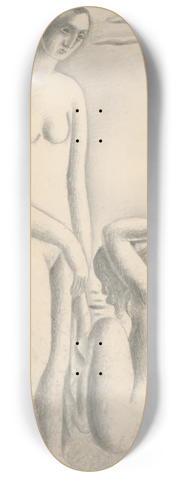 Mikul Galanda - Women on the seashore 8.25 inch art skate deck