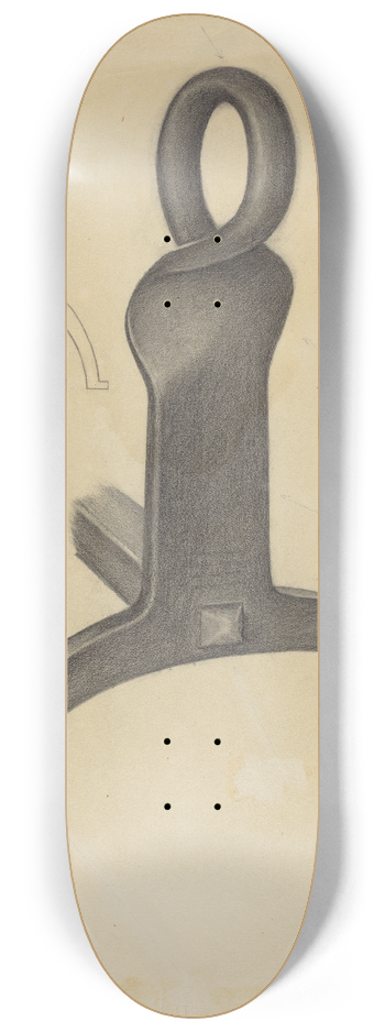 Mildred Ford - Andiron (One of Pair) 8.25 inch art skate deck