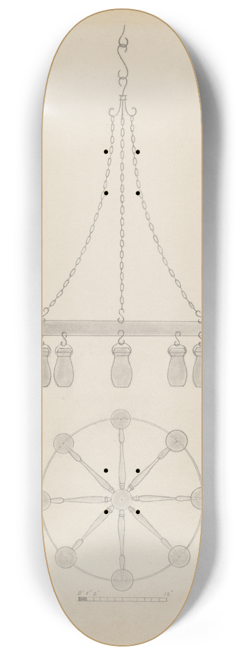 Mildred Ford - Chandelier 8.25 inch art skate deck
