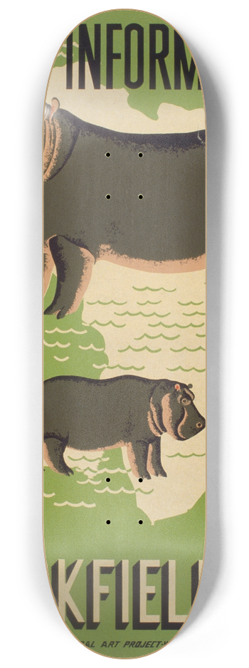 Mildred Waltrip - Information  Brookfield Zoo 8.25 inch art skate deck