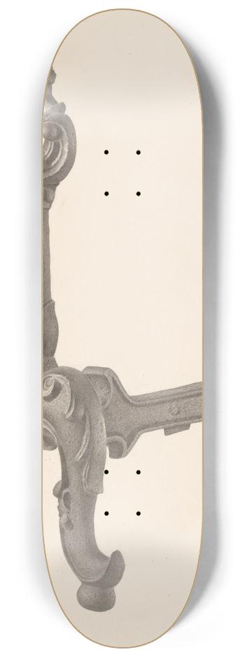 Milton Grubstein - Andiron (one of pair) 8.25 inch art skate deck