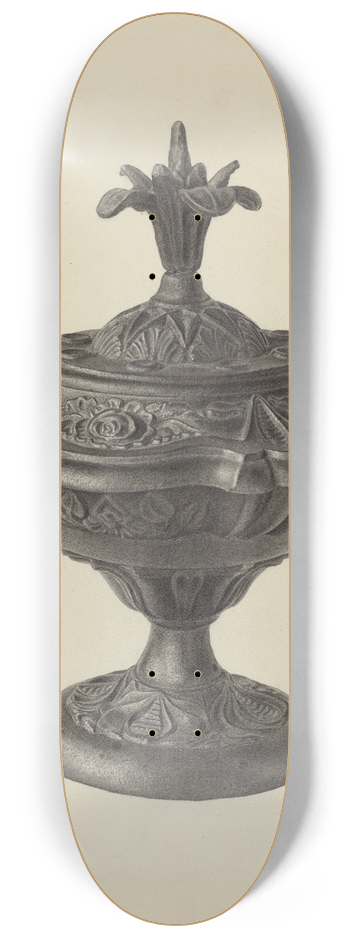 Milton Grubstein - Stove Urn 8.25 inch art skate deck