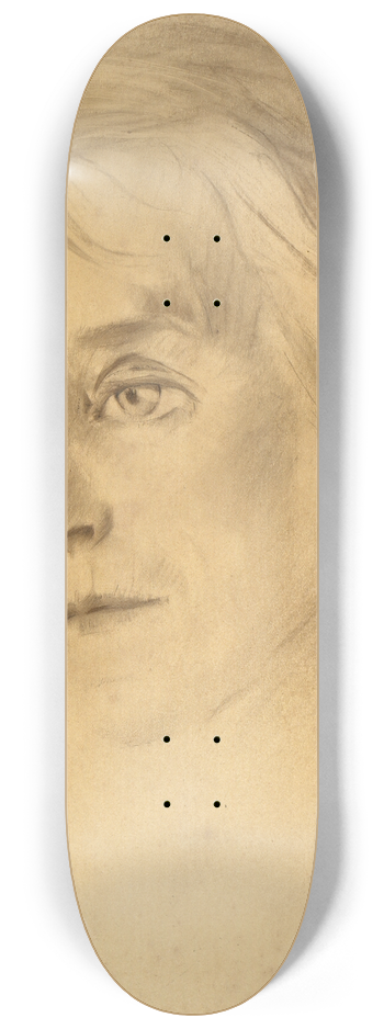 Mina Arndt - Head of a woman 8.25 inch art skate deck