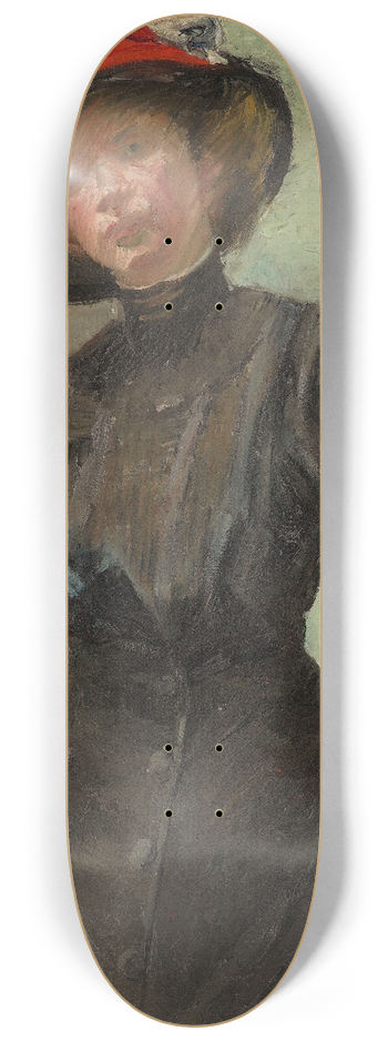 Mina Arndt - The red hat 8.25 inch art skate deck