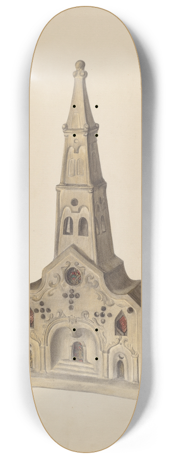 Mina Lowry - Church 8.25 inch art skate deck