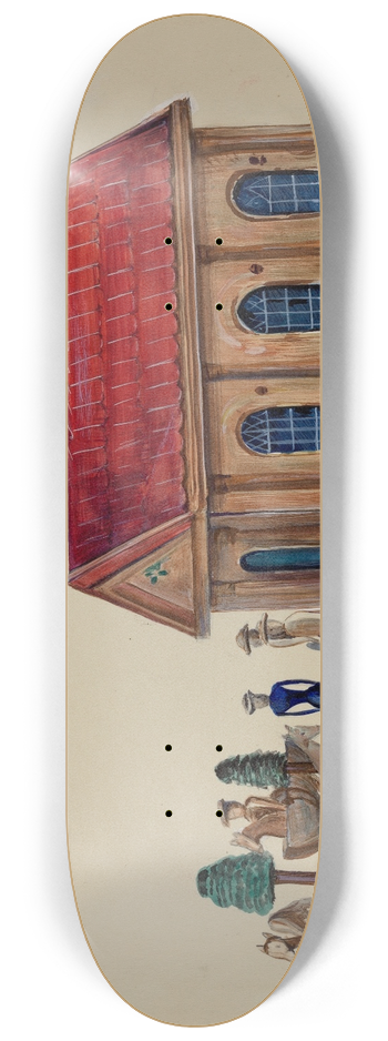 Mina Lowry - Noahs Ark with Animals 8.25 inch art skate deck