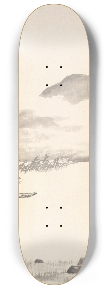 Min Zhen - River Landscape 8.25 inch art skate deck