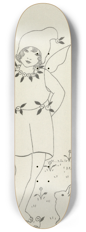 Monogrammist MFN - Un lutin 8.25 inch art skate deck