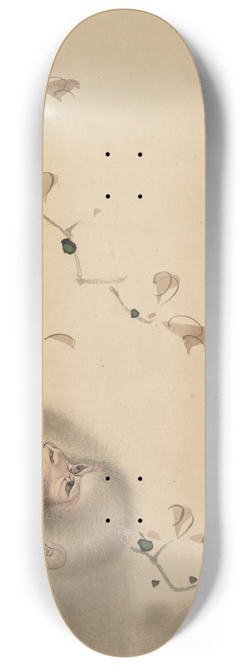 Mori Sosen - Monkey Hanging on to a Branch 8.25 inch art skate deck