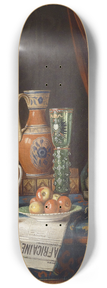 Moritz Mansfeld - Stillleben Mit Tageszeitung 8.25 inch art skate deck