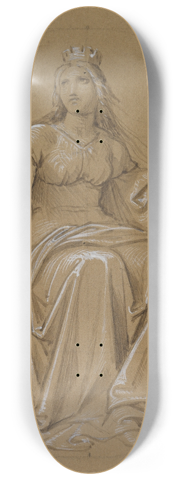 Moritz von Schwind - Allegorie der Stadt Nrnberg 8.25 inch art skate deck