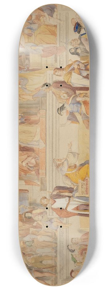 Moritz von Schwind - Der Sngerkrieg auf der Wartburg 8.25 inch art skate deck