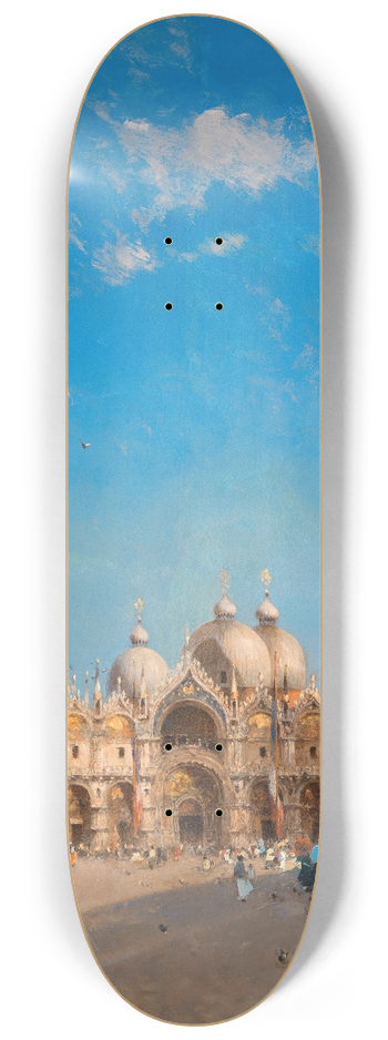 Amde Rosier - Venice, St Marks Square 8.25 inch art skate deck