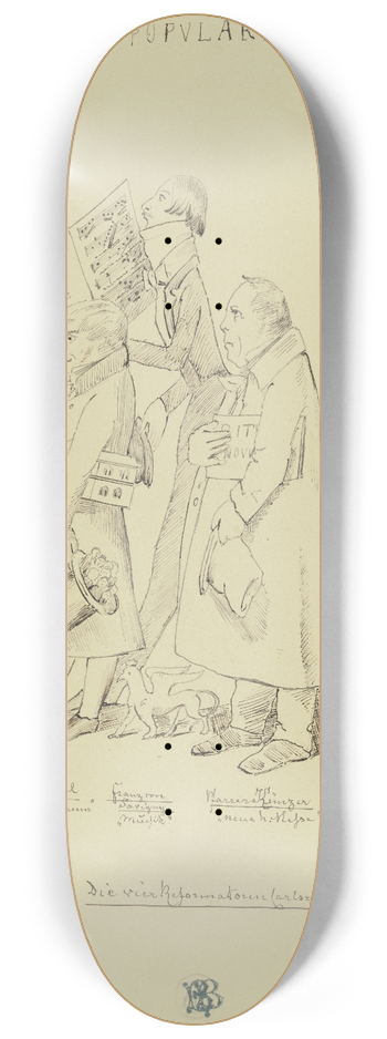 Moritz von Schwind - Popularite 8.25 inch art skate deck