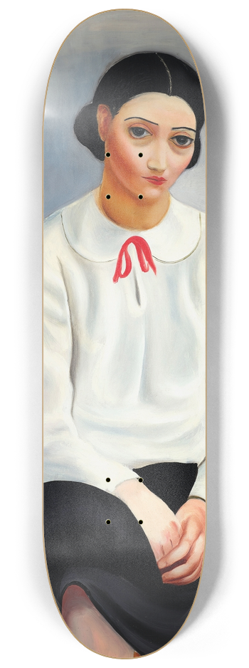 Mose Kisling - Femme au corsage blanc 8.25 inch art skate deck