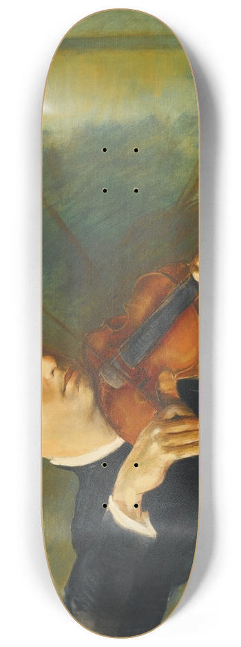 Mose Kisling - Portrait du violiniste Milstein 8.25 inch art skate deck