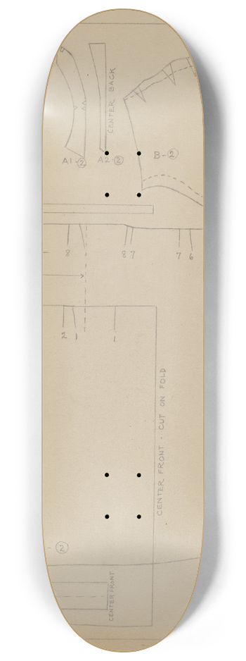 Nancy Crimi - Dress (Pattern) 8.25 inch art skate deck