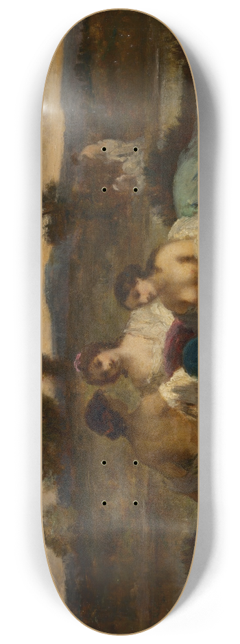 Narcisse-Virgile Diaz de La Pea - The Bathers 8.25 inch art skate deck