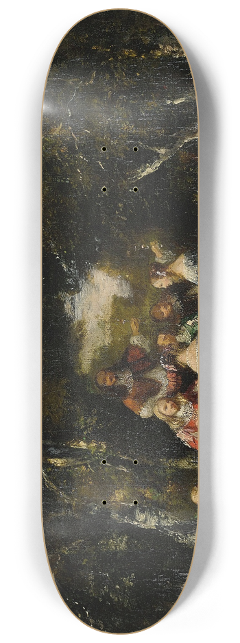 Narcisse-Virgile Diaz de La Pea - Une partie de campagne 8.25 inch art skate deck