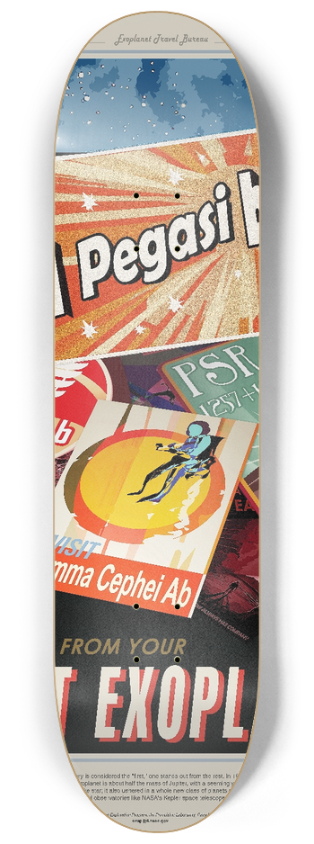 NASA - Peg51 8.25 inch art skate deck