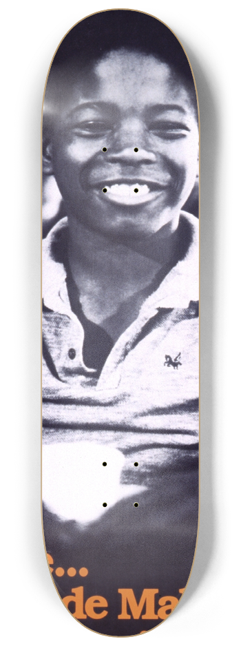 National Caries Program - Smile, fluroide makes it so easy 8.25 inch art skate deck