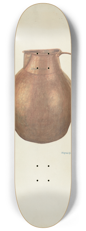 N.H. Yeckley - Pitcher (Ecclesiastical) 8.25 inch art skate deck
