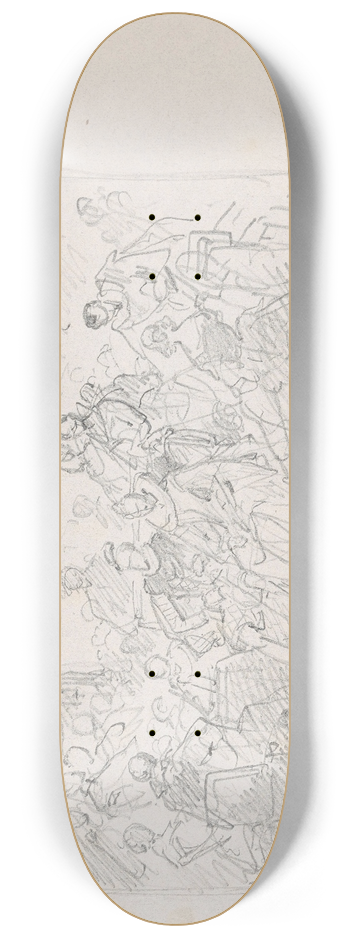 Nicaise De Keyser - Archdukes Albert and Isabella Attend a Lesson by Justus Lipsius 8.25 inch art skate deck