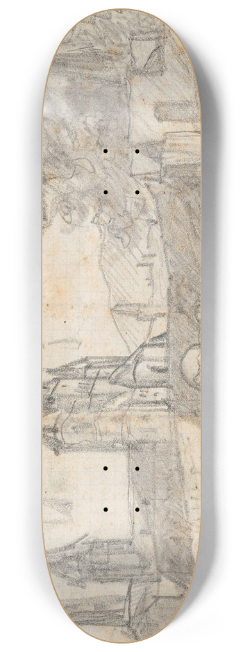 Nicaise De Keyser - Benedictine Monastery in Maria Laach 8.25 inch art skate deck