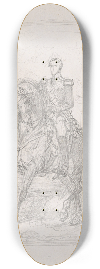 Nicaise De Keyser - Equestrial Portrait 2 8.25 inch art skate deck