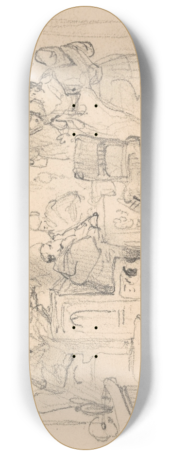 Nicaise De Keyser - Historical Scene 8.25 inch art skate deck