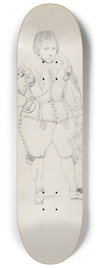 Nicaise De Keyser - Prince Balthazar Carlos as a Boy 8.25 inch art skate deck