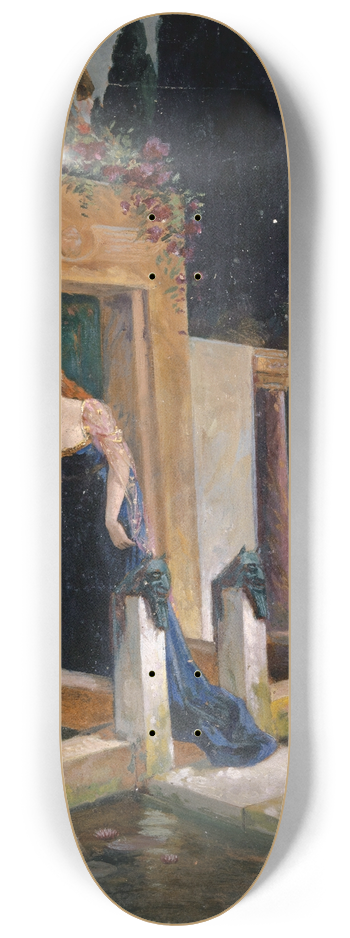 Johann Jakob Schneider - Vivian at Merlins Tomb 8.25 inch art skate deck