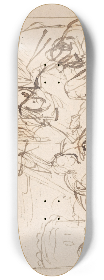 Nicaise De Keyser - The Lamentation over the Dead Christ 8.25 inch art skate deck