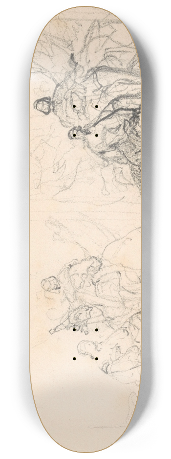 Nicaise De Keyser - The Lovers 8.25 inch art skate deck