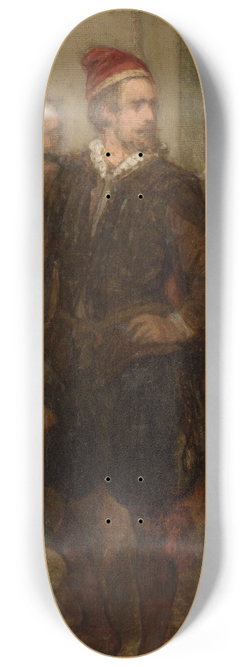 Nicaise De Keyser - The Painter Denys Calvaert in Bologna 8.25 inch art skate deck