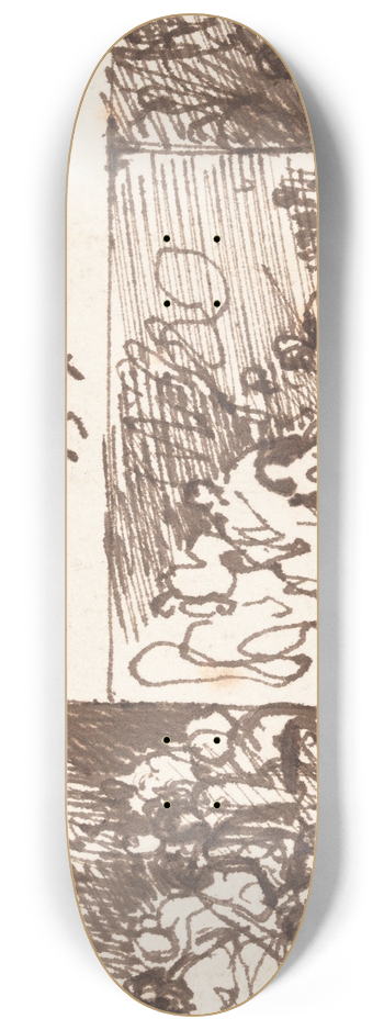 Nicaise De Keyser - Three Scenes 8.25 inch art skate deck