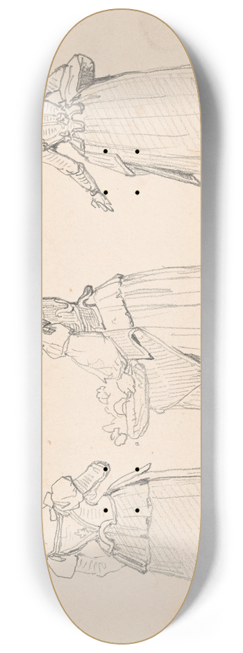 Nicaise De Keyser - Three Women 8.25 inch art skate deck
