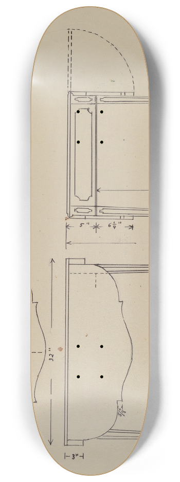 Nicholas Acampora - Table 8.25 inch art skate deck