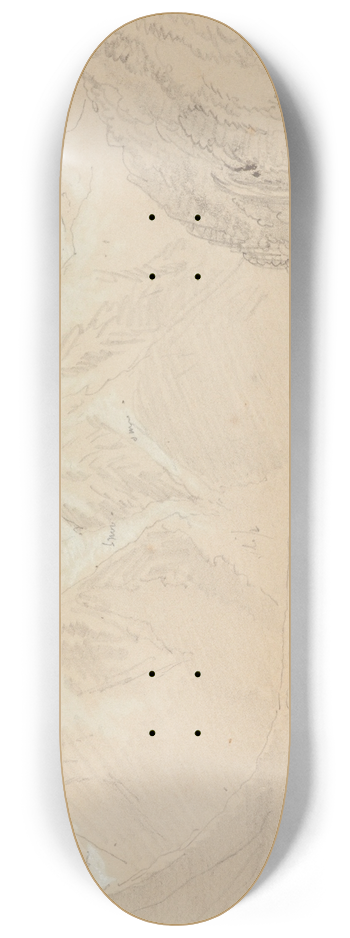 Nicholas Chevalier - 12 miles above the Bealey, Upper Waimakariri 8.25 inch art skate deck