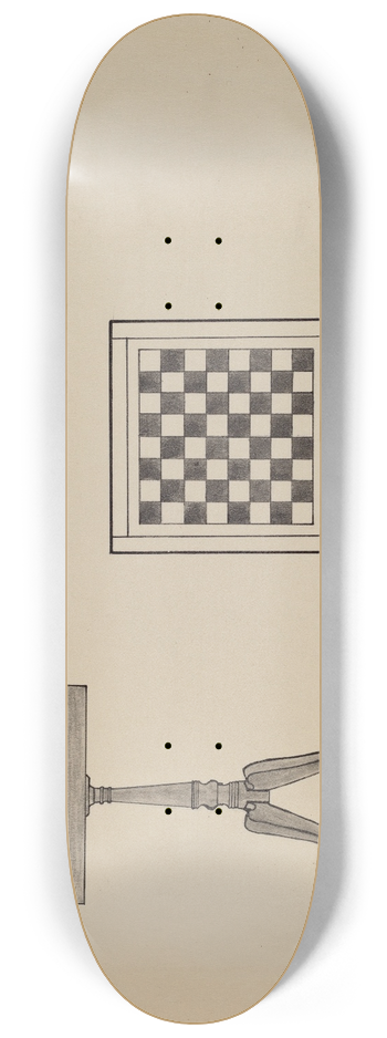 Nicholas Gorid - Checkerboard Table 8.25 inch art skate deck